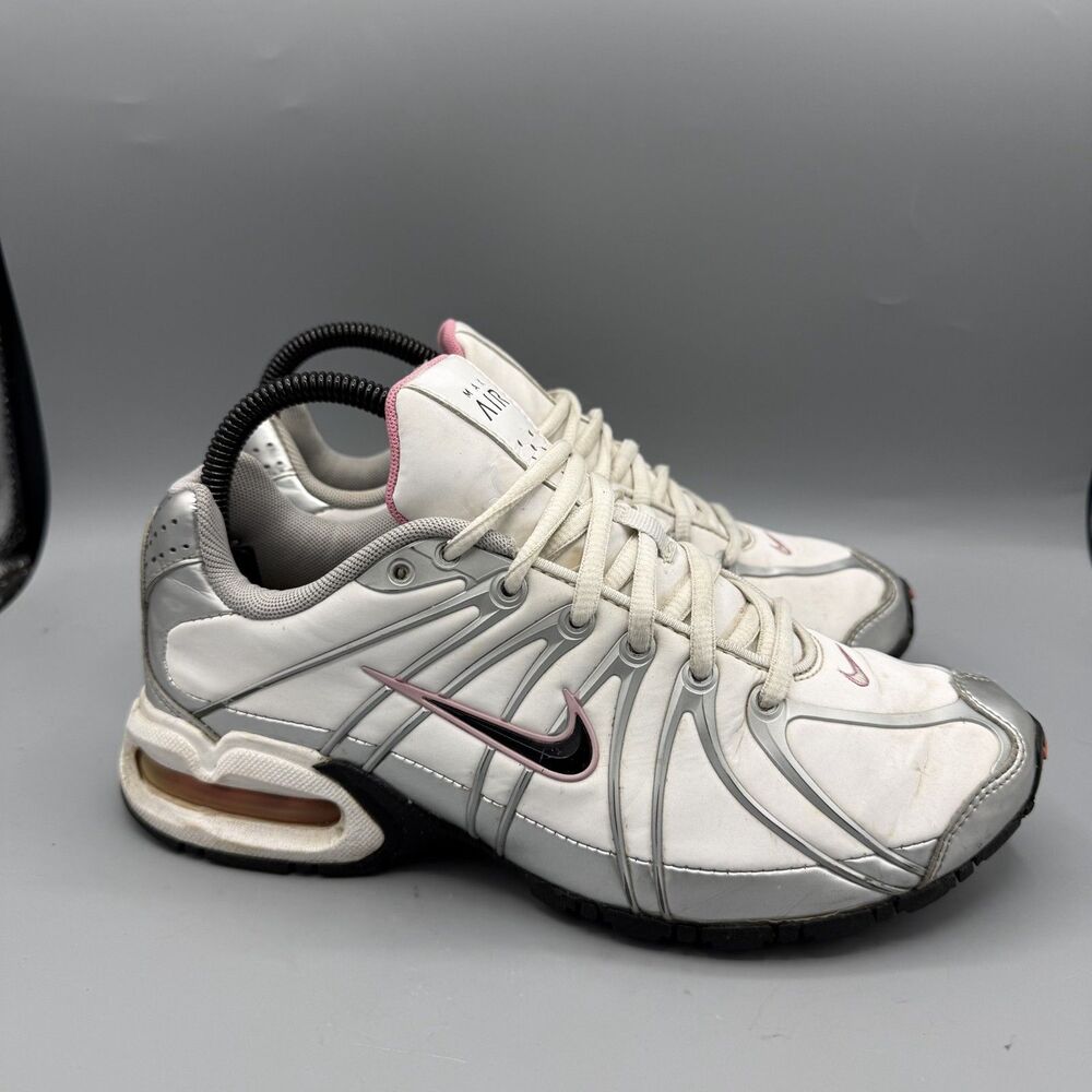 Nike Air Max Torch 4 SL Women White Leather Athletics Shoes 317004-106 Size 7.5